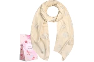 heekpek Foulard Echarpe Femme Echarpe Foulard Paillettes Imprimé Écharpe Foulard Wraps Foulard Imprimé Mûrier Femme Mode Foulard Paillettes- Taille Unique