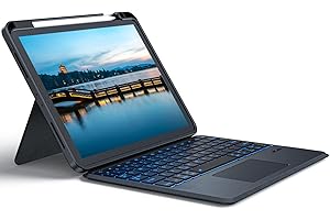 SEENDA Custodia Tastiera con Touchpad per iPad Air 4 e 5 (2022/2020) e iPad Pro 11" (2022/2021/2020/2018) - Tastiera Italiana Retroilluminata, Cover per iPad Air 10.9"/iPad PRO 11" (4ª/3ª/2ª/1ª gen), nero