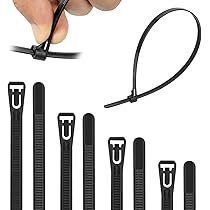 120 Bunte Kabelbinder Wiederverwendbar - UV-beständig Für Haus & Garten