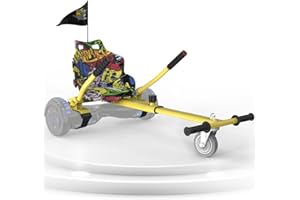 ‎GEEKME GeekMe Hoverboard Sitz, Verstellbarer Hoverboard Sitz für Selbstbalancierende Scooter, Kompatibel mit 6,5'', 8'', 8,5'', 10'' Hoverbords, Modische Geschenke für Kinder