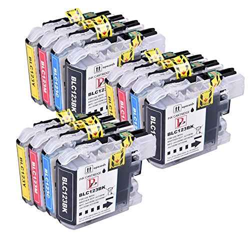 PerfectPrint - 12 Cartuchos de tinta de LC123   LC121 compatibles para Brother DCP-J132W DCP-J152W DCP-J552DW MFC-J650DW DCP-J752DW DCP-J4110DW MFC-J870DW MFC-J4410DW MFC-J4510DW MFC-J4610DW MFC-J4710DW MFC-J470DW