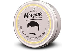 Morgan's Pomade Crema per Baffi e Barba, Crema Idratante e Ammorbidente per Tutte le Lunghezze della Barba, con Oli Naturali, Aloe Vera e Cheratina 75ml