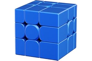 BUCAXIT Cubo de Velocidad, Moyu V2 Mirror Cube Profesional 3x3 Speed Cube Educativi 3D Cubo Mágico for Appassionati di Cubi (Standard Version-Blue)