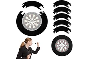 Rppiup 2.5cm Thick Dart Board Surround Ring, 5pcs Splicing EVA Dartboard Surround, Dartboard Wall Protection Board, Dart Surround Dartboards, Prevent Wall Damage (5pcs, 2.5cm thickness)