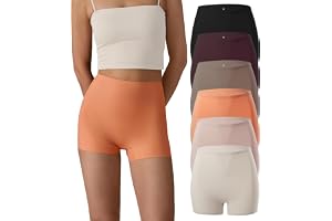 SHARICCA Damshorts, cykelbyxor, kalsonger, hotpants, korta byxor, hög midja, boxershorts av viskos
