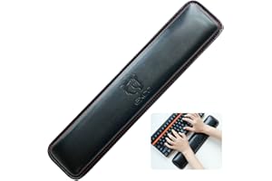 EXCOVIP EXCO - Repose-Poignet en Mousse pour Clavier - Rembourrage avec de la Mousse, antidérapant, en Cuir synthétique - pour Ordinateur Portable, Notebook, Mac, PC