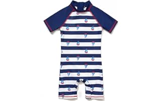 BONVERANO Traje baño bebé protección Solar UPF 50+ Cierre Cremallera