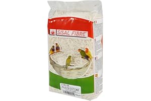 SISAL FIBRE Sisal Faser Sharpie weiße Faser für Vogel 100 g
