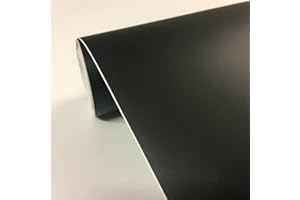vgoltd Furniture Sticker Matt Sticky Back Vinyl Cupboard Covering Craft Fablon Self Adhesive Contact Paper (Black, 5m x 305mm)