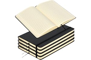 ANNTIM Lot De 5 Carnet De Notes a5, Carnet a5 Ligné Cahier De Notes, Carnet Note Cuir a5 160 Pages, Blocs De Notes à Couverture Souple, Carnet De Notes Cuir Pour Travail Et Prise De Notes