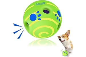 TAUCHGOE Jouets de Chien 2,75" - Balles indestructibles, rugissantes, interactives (intérieur & extérieur)