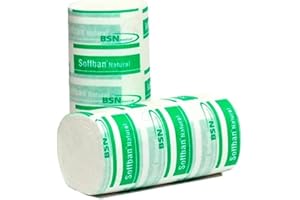 BSN Medical Soffban 71473-00 Lot de 12 bandages de rembourrage en viscose naturelle 7,5 cm x 2,7 m