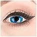 Produktbild Farbige Kontaktlinsen zu Fasching Karneval Halloween 1 Paar Crazy Fun Mini Scleara blaue 'Kami' 17 mm in Topqualität von 'Glamlens' ohne Stärke