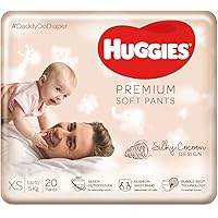 Huggies Baby Premium Soft Pants, Extra Small Size Diaper Pants, 20 Count