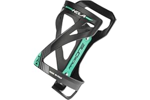 P4B | Soporte de Botella para tu Bicicleta en Negro/Azul Celeste – Kela | Soporte para Botellas Bicicleta | 3 Formas Diferentes para Insertar la Botella | Material Muy Resistente