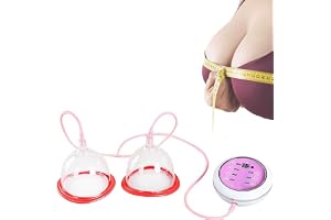 MINHUIJIHUI Elektrisk Dubbelkopp Massager Professionell – Anti-Flaciditetsverktyg med Simulerad Humanteknik, Vakuum, för Snabb Förstoring av Bröst, Daglig Kvinnlig Vård