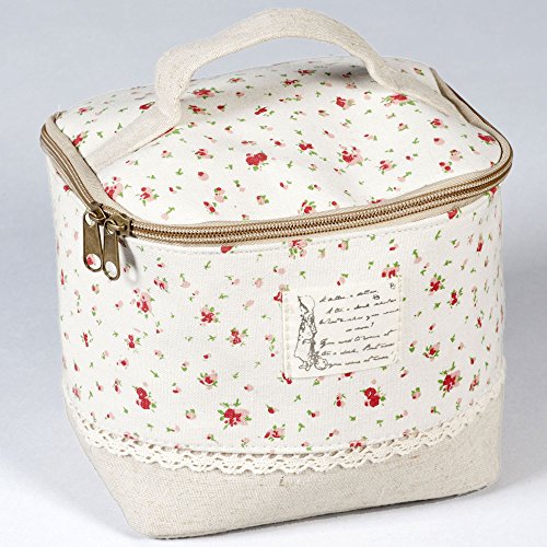 Kosmetiktasche aus Segeltuch Canvas (Rot)