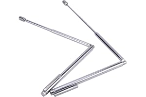 AUTUUCKEE Dowsing Ruten, 2 Stück einziehbare Wahrsagerstangen, Leyline Powerline Dowsing Rods Water Divining Rods Flexible Detector Dowsing Stick für Detektor Wasser Verstellbare Hexenbeobachtung