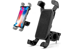 Guniata Hållare för för motorcykel, mobiltelefonhållare, 360°-rotation, motorcykelhållare, stel och stabil, kompatibel med i-OS och A-ndroid-enheter från 3,5 till 7