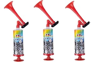EXQUIMA 3PCS Air Horn, Handheld Pumps Super Louds, Extra Loud Air Horn, Safety Alarm,Handhelds Air Pump Louds Sound Hand Signal Horns for Sports