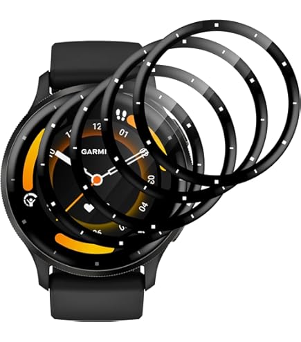 4 Pellicole Vetro Temperato Per Garmin Venu 2 - Durezza 9H, Anti-graffi, Facile Installazione, Senza Bolle - Foto 2