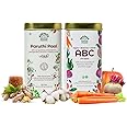 The Divine Foods Combo - Paruthi Paal (Cotton Seed Instant Latte Mix) + Natural ABC Latte Milk Mix (Apple + Beetroot + Carrot) | Nutrient-Rich | Vegan | Natural | No Preservatives - 500 Gms