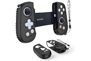 WACANC Handle Schutzhülle für Backbone One Mobile Gaming Controller mit Lanyard, Silikon Grip Case Cover Kompatibel mit Backbone One Mobile Gaming Controller Griff 1st 2nd Gen (Schwarz)