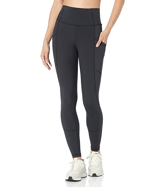 Damen Active Formende Leggings mit hohem Bund und Taschen in voller Länge (in Übergröße erhältlich)