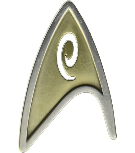 Spille Rock Badge Star Trek QMx- Star Trek Badge, STR-0049, Doré, Standard Quantum Spille Per Zaino