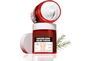 BAGALQIO Varicose Veins Relief Cream,Varicose Veins Treatment Cream,Spider Veins Repair Cream,Soothing Varicose Relie,Promote blood circulation,Repair skin and improve skinbarrier function 80g