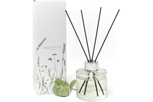 Valentte Reed Diffuser - Lemongrass & Rosemary Scent | Essential Oil Aroma for Home | 100 ml