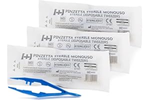 PGONA 3 pinzas médicas estériles de polipropileno desechables de plástico – Pinzas médicas quirúrgicas