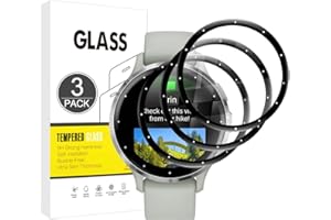 E-Hamii Displayschutzfolie kompatibel mit Garmin Venu 3S,[3 Stück][3D Curved Full Cover][Kratzfest, High Definition] Schutzfolie für Garmin Venu 3S