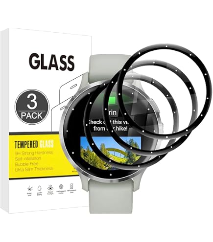 Aemus - Protector de visualización compatible con Garmin Venu 3S