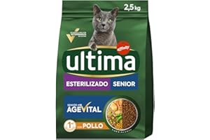 Ultima Pienso para Gatos Senior Esterilizados con Pollo - 2,5kg