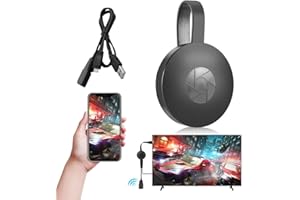 HOVCEH Wireless Display Adapter, Wireless Hdmi Dongle, Wireless Hdmi Adapter Phone to TV, Screen Mirroring Device, Miracast Dongle, WiFi Wireless Display Dongle Compatible with Android, IOS