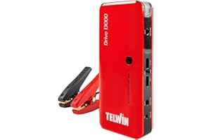 Telwin,829566,Drive AA813000 3in112V-Lithium-Starthilfegerät Notstarter, PowerBank und LED Leuchte