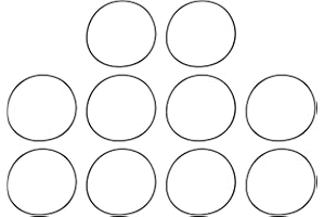 UHATa Fluorine Rubber O-Ring 47mm ID, 50mm OD, 1.5mm Width Gasket Round FKM O Rings Washer Sealing-Applications for Auto Plumbing Faucet Air Gas Repair-[Qty 10 Black]