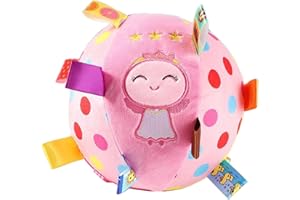 CAISHOW Dog Plush Ball Squeak Toys Soft Dog Squeaky Dog Toy Stuffed Animal Interactive Separation Anxiety Relief For Puppy Small And Medium Dogs Playing Pet Toy