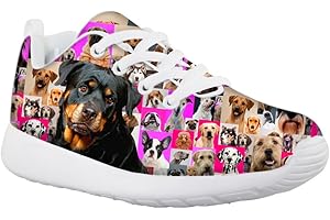 HUGS IDEA Chaussures de course à pied pour enfant Motif animaux Rose