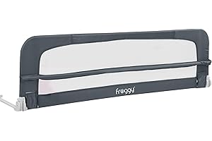 Froggy Bettgitter 180 x 42 cm Babybettgitter für Kinder, Rausfallschutz Klappbar, Bettschutzgitter für Kinderbett, Stabil & Tragbar, Extra Querstrebe, 42 cm hoch