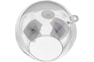 SNOWCHECKING Pflanzenterrarium, offene Öffnung, hängende Glaskugel für Pflanzen und Kerzen, perfekt für Heimdekoration, DIY, Luftpflanzenhalter, Terrarium (12 cm)