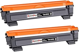 HenceBuy TN 1050 TN1050 Toner kompatybilny z Brother TN-1050 toner czarny do MFC-1910W DCP-1612W DCP-1610W DCP-1510 MFC-1810 HL-1110 HL-1210W DCP-1512 HL-1212W HL-1112 (HL-1112 (Czarny, czarny, 2-pak)