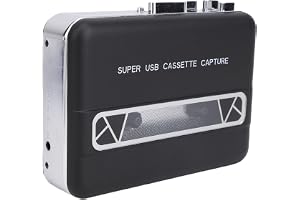 Huairdum Kassett Till MP3-omvandlare Kassettbandspelare USB-kassetter Till Digitalomvandlare Bärbar med Inbyggd Högtalare 3,5 Mm Hörlursuttag för Bärbar Dator PC CD-brännare