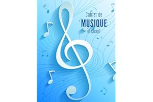 Cahier de Musique et Chant: cahier de musique avec portée et carreaux | 1 page Seyes pour les paroles, annotations et 1 page portée pour le solfège | ... A4 | cadeau enfant, débutant ou musicien