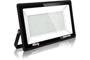 JEFEDANA Focos Led Exterior 500W 6000K Blanco Frío Proyector LED Exterior 50000LM Potente Luces Led Exterior IP66 Impermeable Seguridad LED Floodlight Exterior para Terraza, Jardín, Patio, Parque, Garaje
