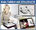 Produktbild WENKO Knie-Tablett Katze Knietablett Knie Tablett Frühstückstablett Betttablett Laptoptisch Bett gepolstertes Laptop Laptopauflage Tablett