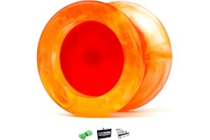 YOYO FACTORY YoyoFactory Replay Pro Modelo del Campeón del Mundo - Naranja (Rodamiento de Bolitas de Metal de Giro Rápido, Yoyo Avanzado unresponsive, Cuerda e Instrucciones Incluidas)