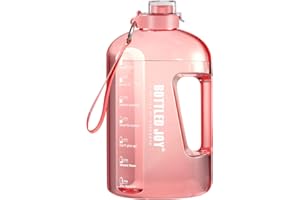GHONLZIN Bouteille d'eau, 2,5 L Water Bottle Gourde Sport Gourde Reutilisable sans BPA Anti-Fuite, Bouteille avec Traqueur de Marqueur de Temps pour Sport, Gym, Voyage