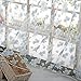 Produktbild Syeytx Grünes Blatt PastellBlume Gardine Frisches Wohnzimmer Schlafzimmer dekorative Tüll Fenster Behandlung Voile Drape Valance 1 Panel Stoff